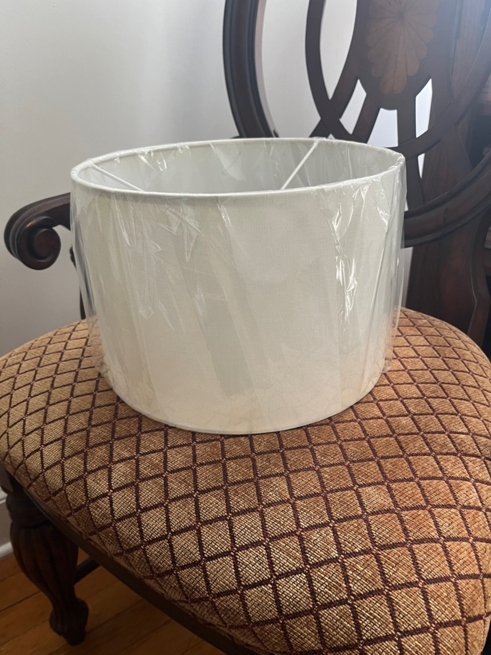 Anthropologie 11” by 8” Linen Drum Lamp Shade NWT